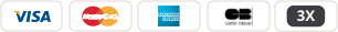 Visa - Mastercard - American Express - CB - Paiement 3X
